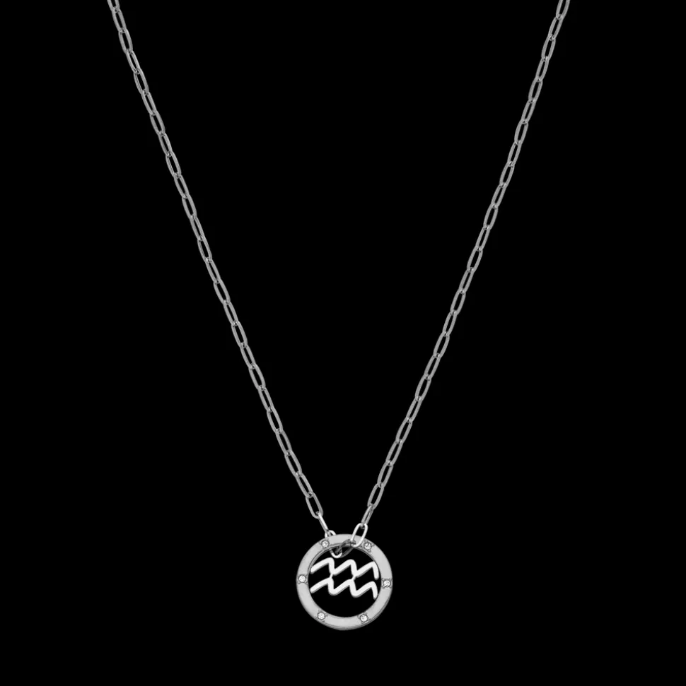 Aquarius Zodiac Symbol Necklace