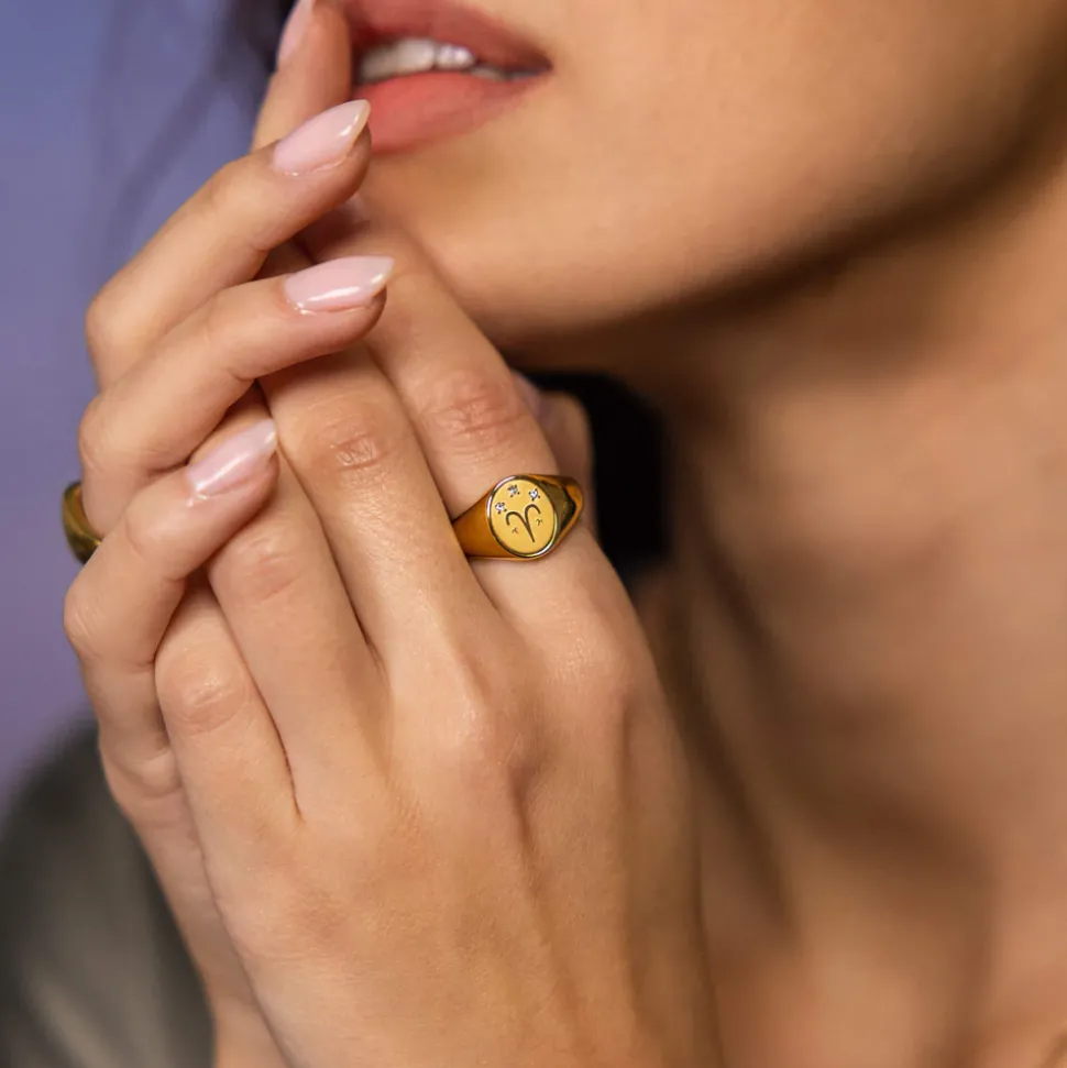 Aries Zodiac Ring