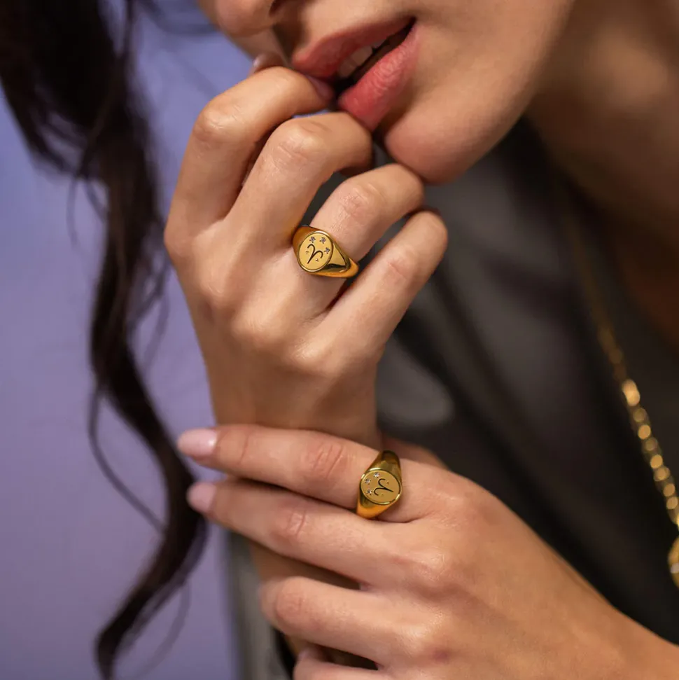 Aries Zodiac Ring