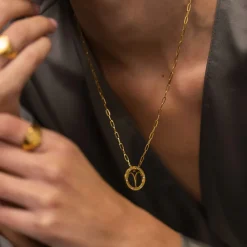 Aries Zodiac Symbol Necklace