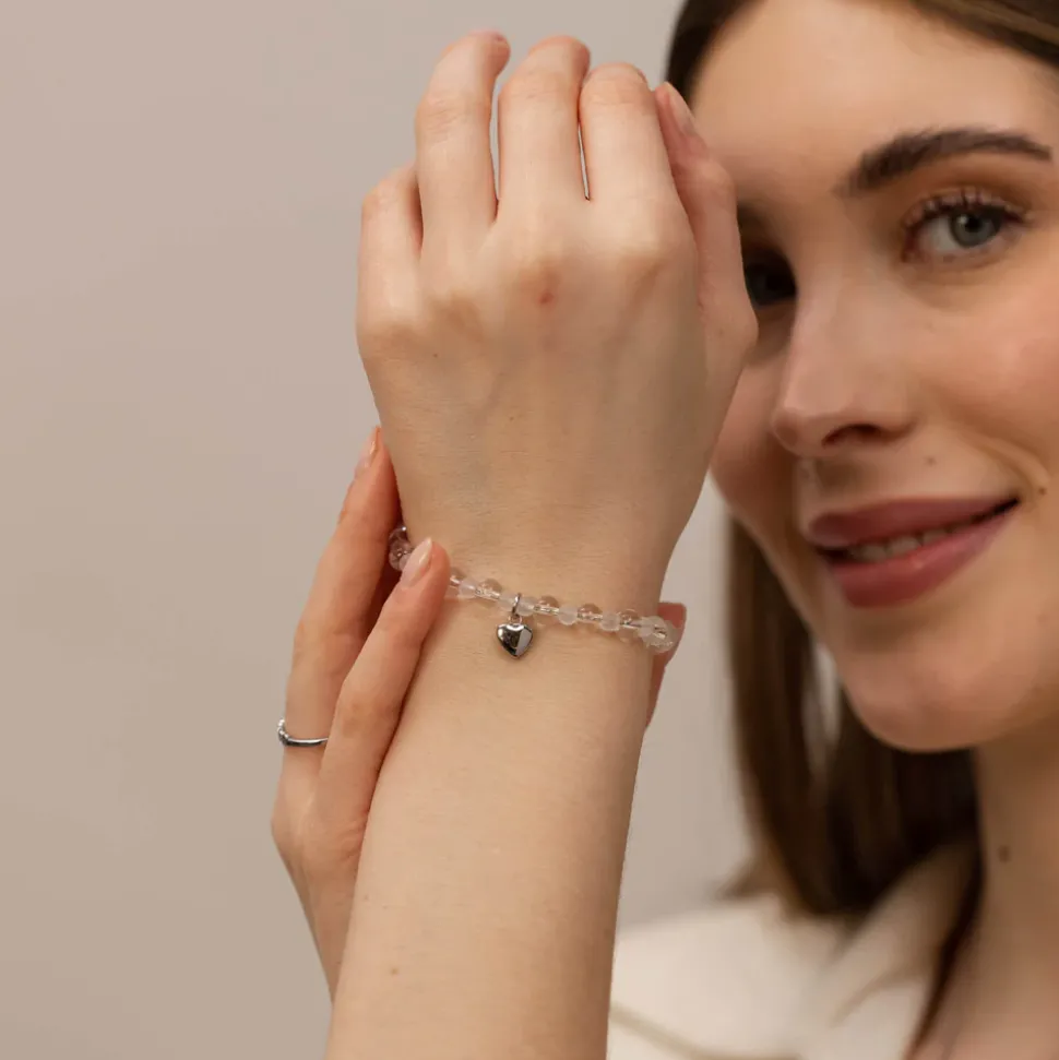 Bracelet White Heart