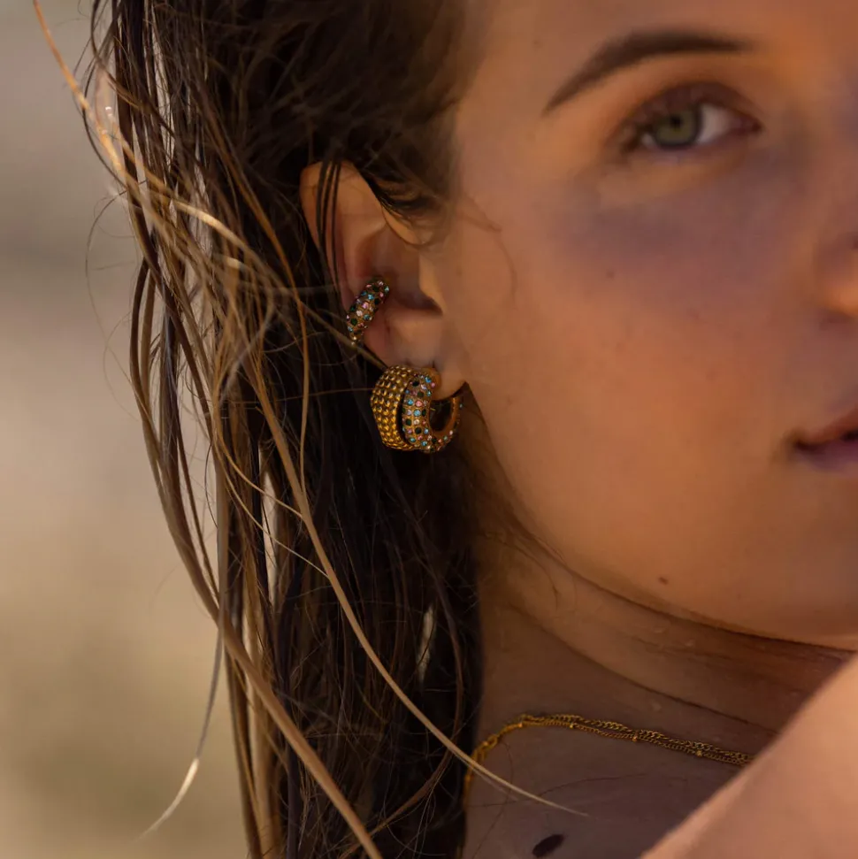 Earrings Colorful Glitter