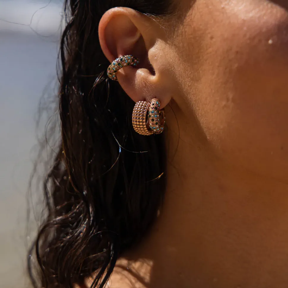 Earrings Colorful Glitter