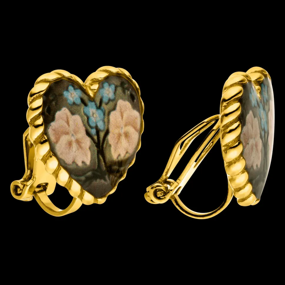 Earrings Flower Heart