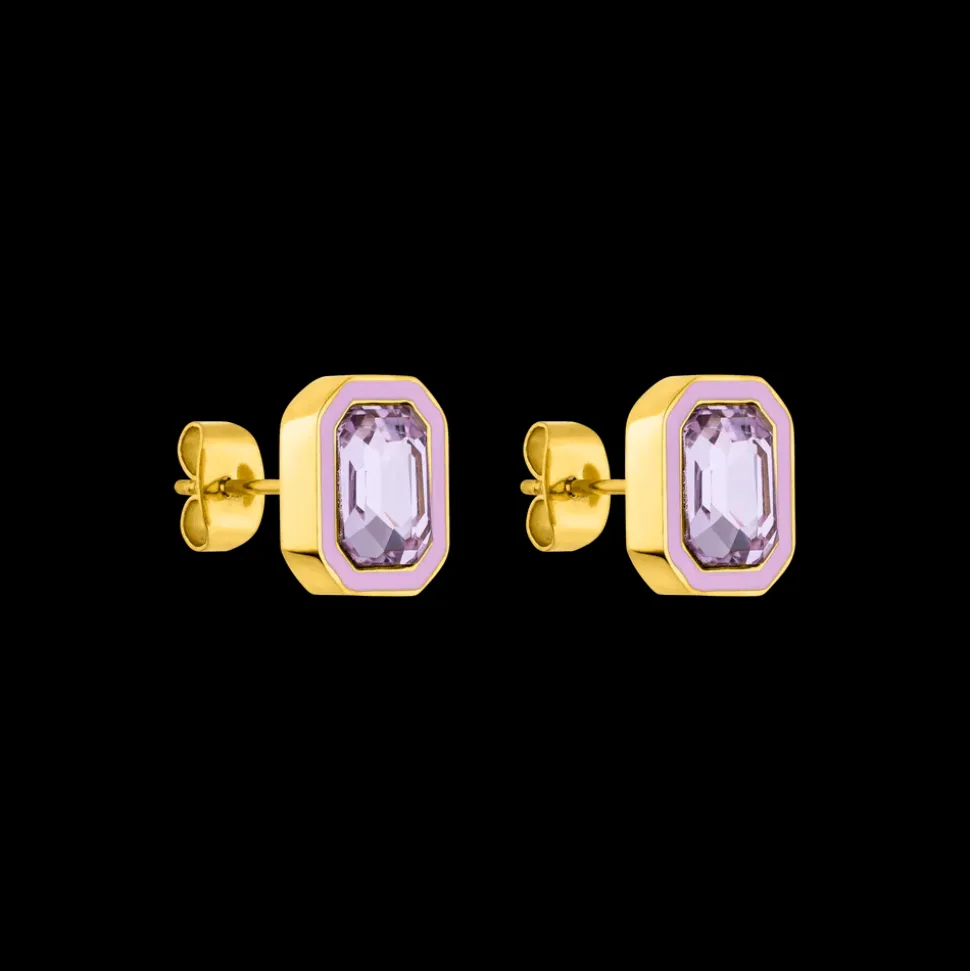 Earrings Purple Power
