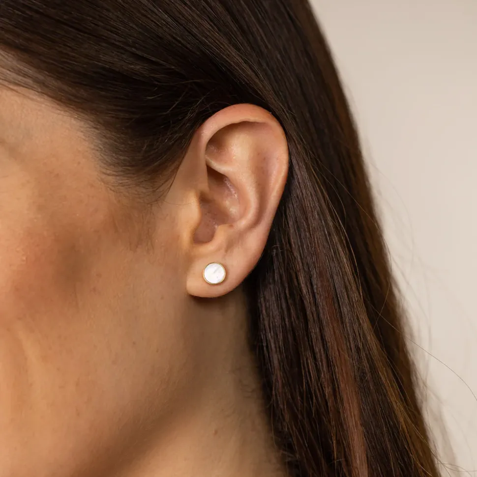 Earrings White Gloss