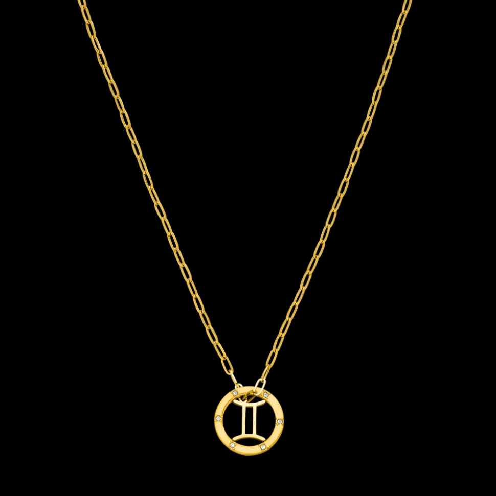 Gemini Zodiac Symbol Necklace