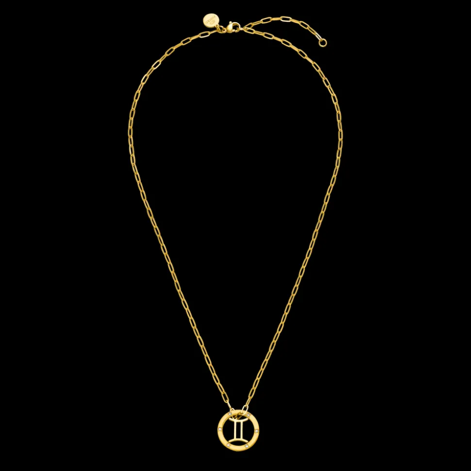 Gemini Zodiac Symbol Necklace