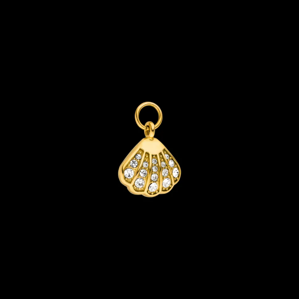 Glitter Shell Charm