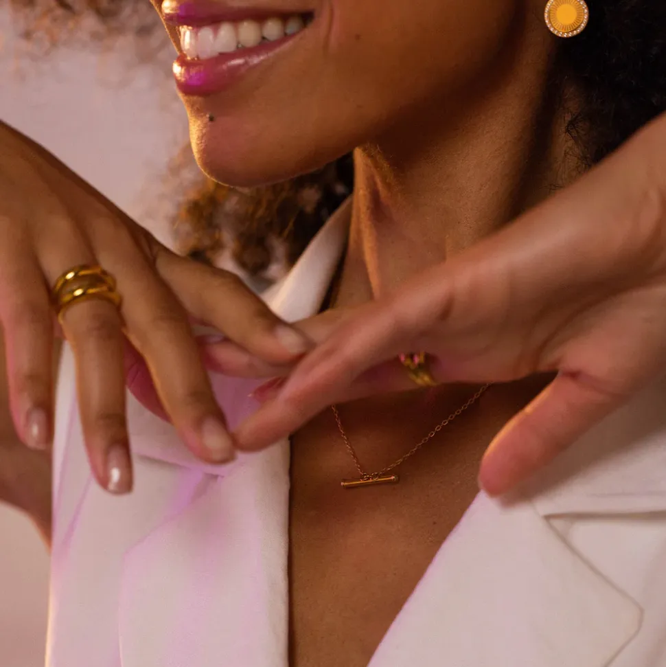 Glitter Toggle Necklace