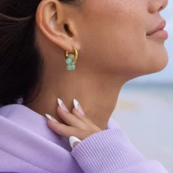 Jade Flower Charm