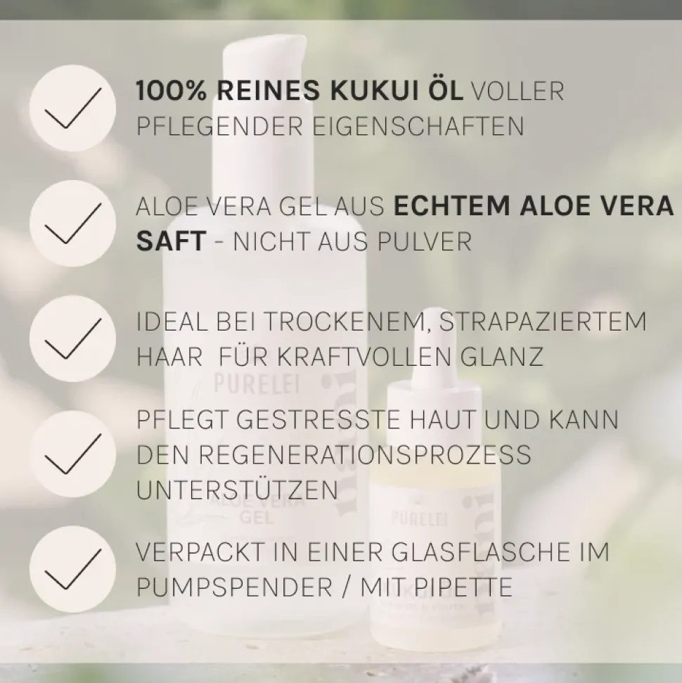 Kukui-Ol Und Aloe Vera Gel Set