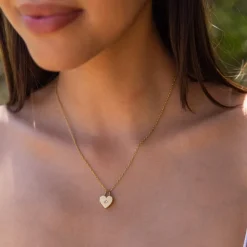 Necklace Heartbeat Medallion