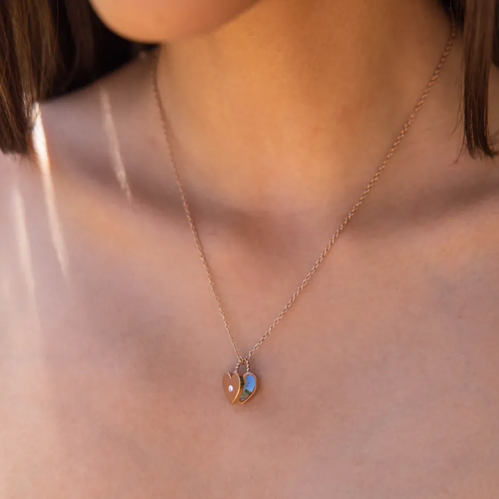Necklace Heartbeat Medallion