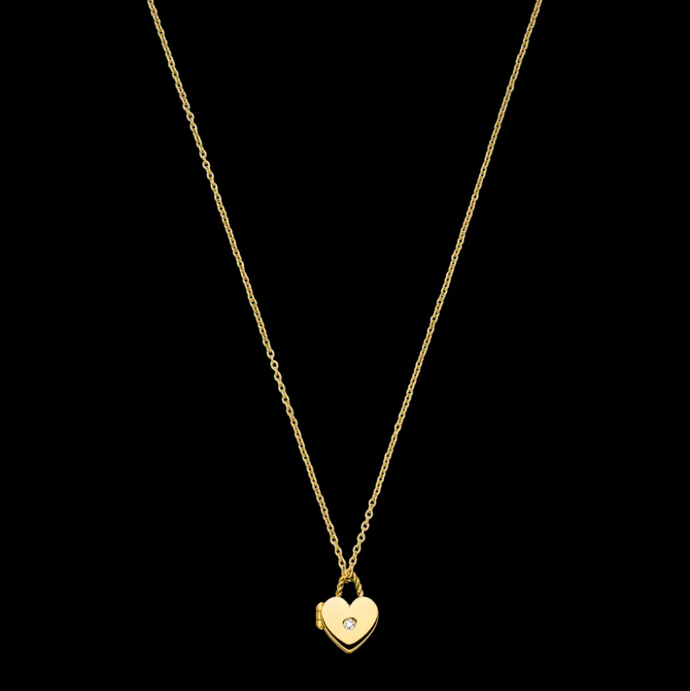 Necklace Heartbeat Medallion