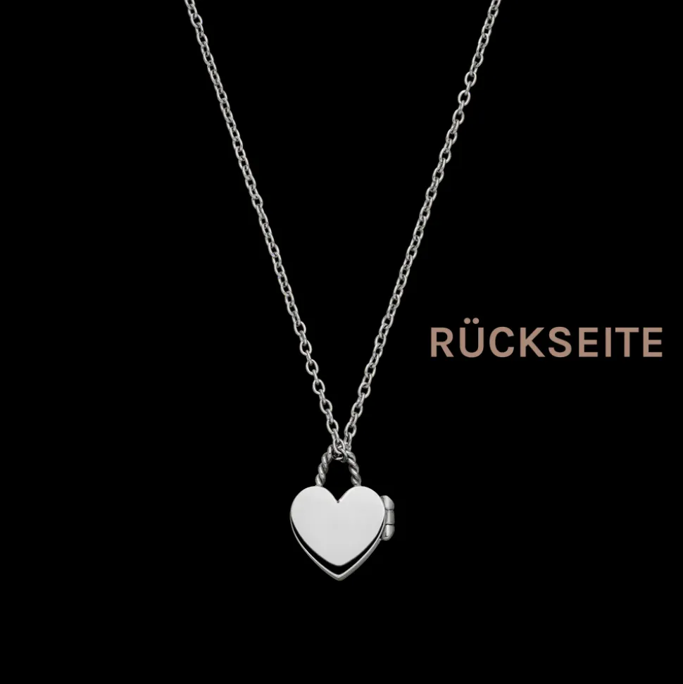 Necklace Heartbeat Medallion