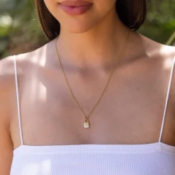 Necklace Padlock Charm