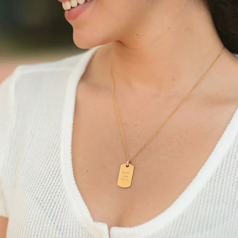 Necklace Plate Charm
