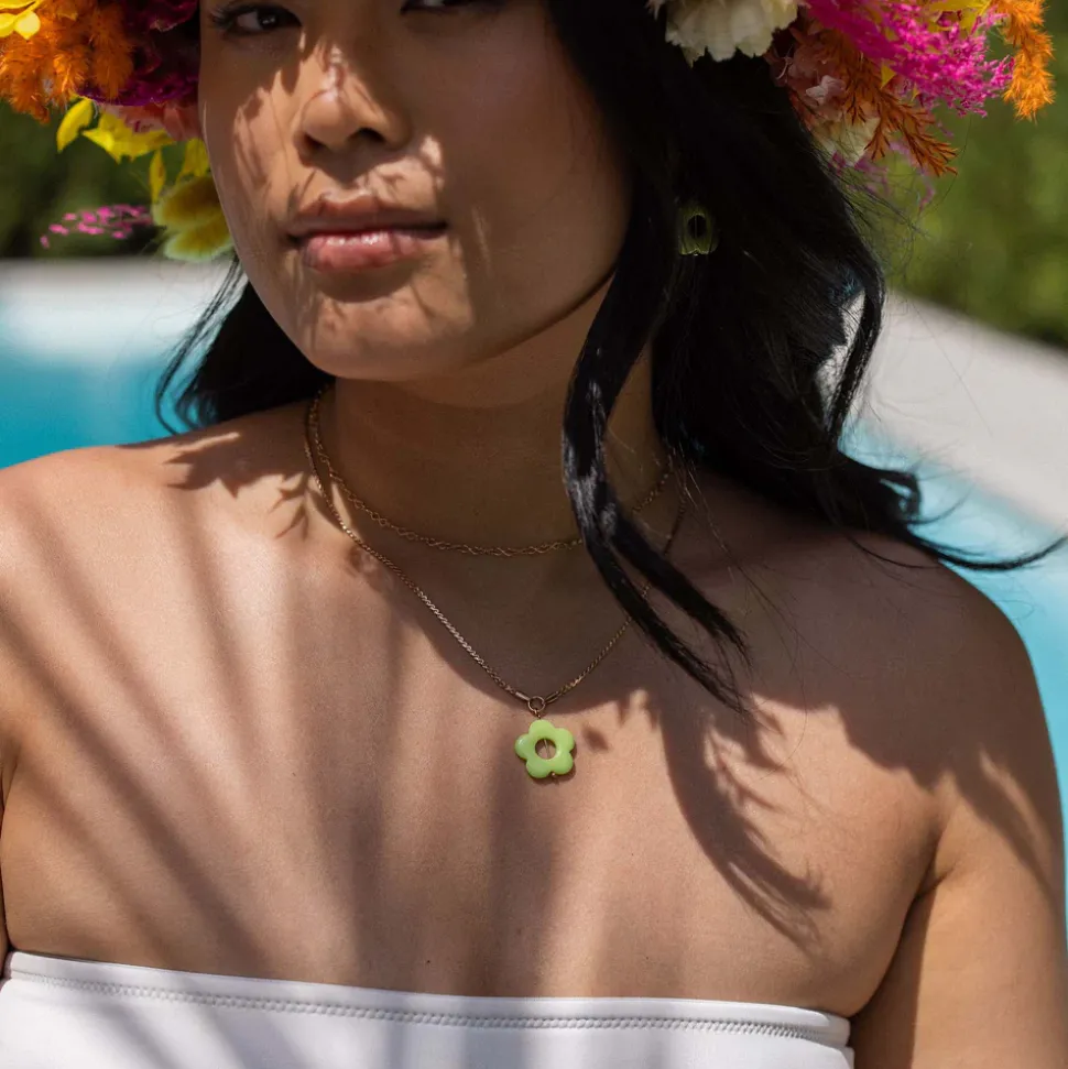 Necklace Rosy Flower