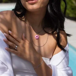 Necklace Rosy Flower