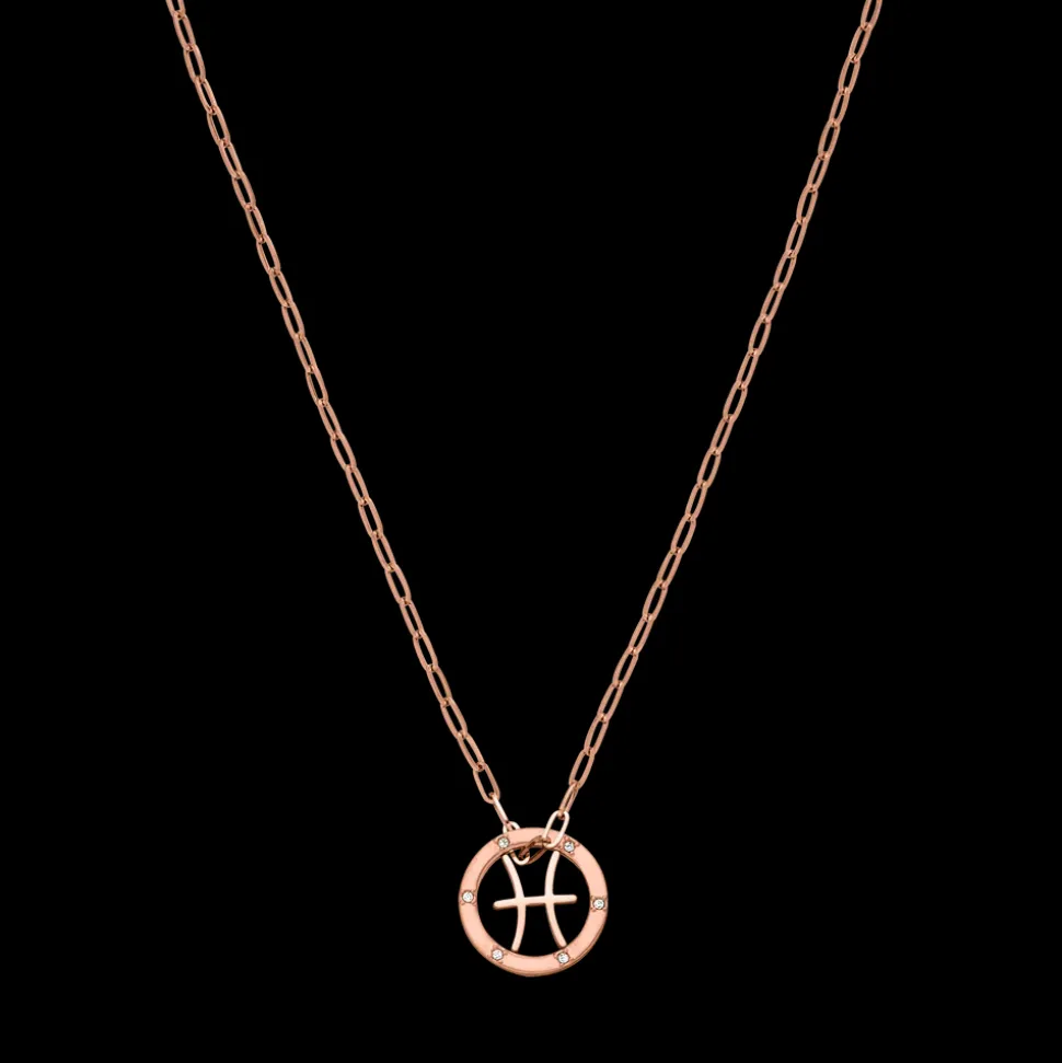 Pisces Zodiac Symbol Necklace