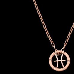 Pisces Zodiac Symbol Necklace